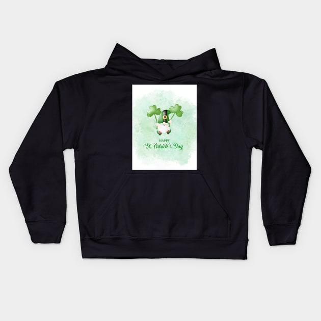 Happy st patricks day Kids Hoodie by Samira.Store